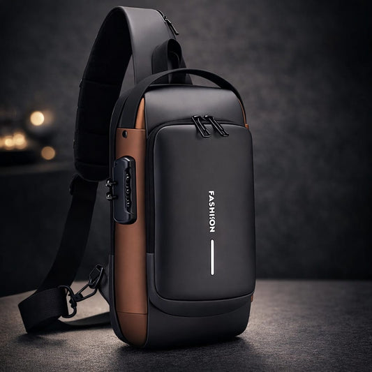 Premium Anti-Theft Waterproof Crossbody Sling Bag with Combination Lock