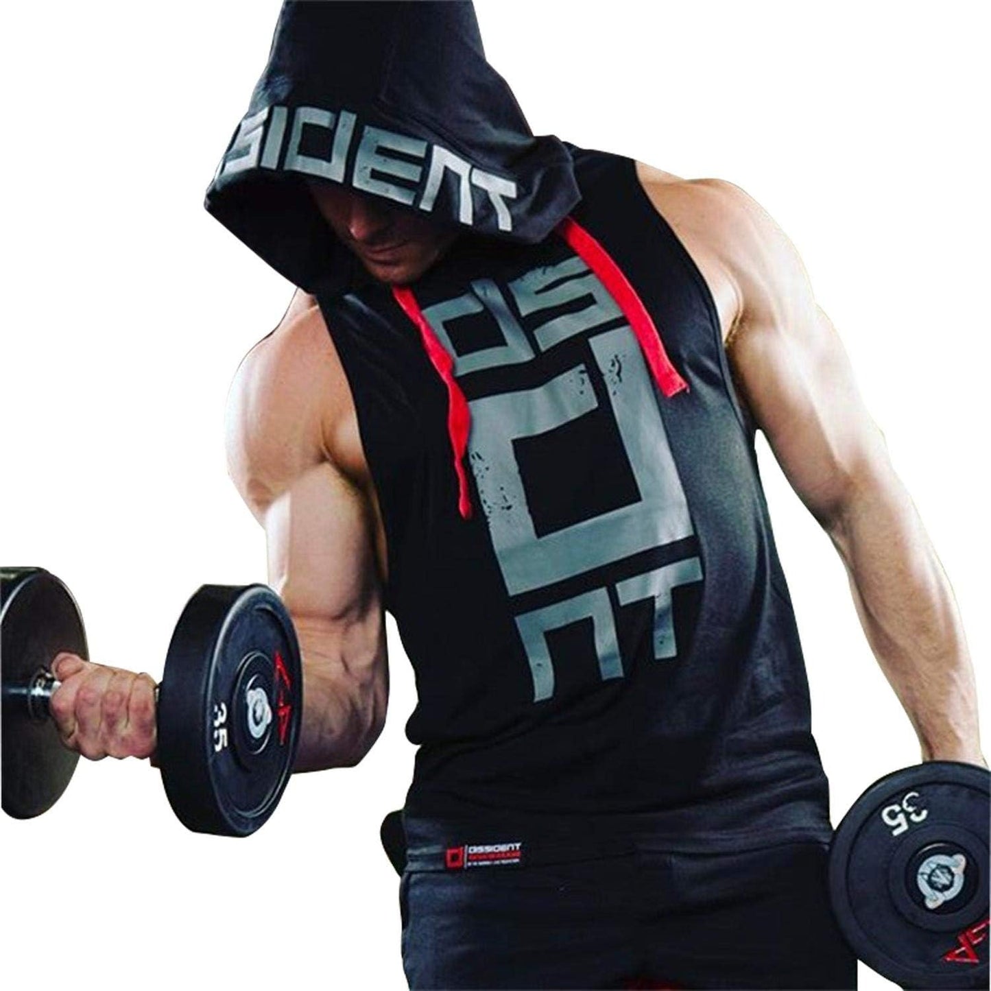 Premium Men's Sleeveless Gym Hoodie & Trouser 2-Piece Tracksuit Set