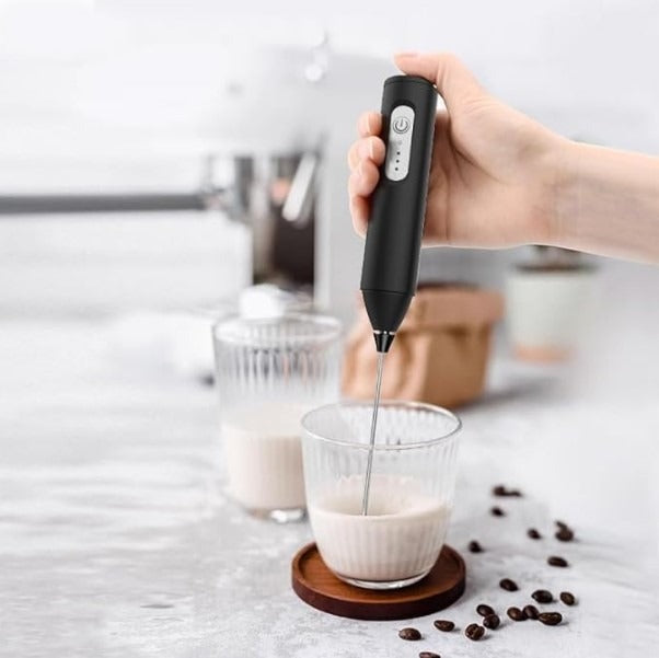Premium Rechargeable Handheld Electric Milk Frother & Coffee Beater