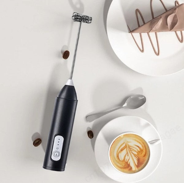 Premium Rechargeable Handheld Electric Milk Frother & Coffee Beater