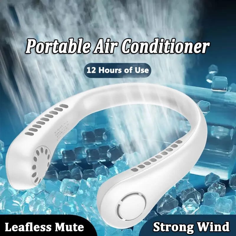 Premium Portable Bladeless Neck Fan - 360° Surround Wind USB Rechargeable