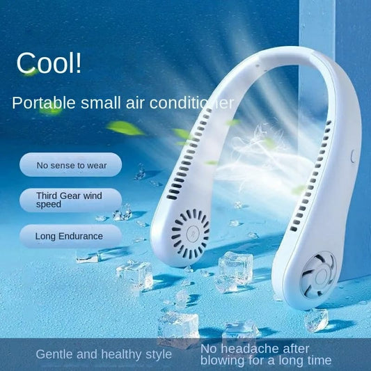 Premium Portable Bladeless Neck Fan - 360° Surround Wind USB Rechargeable