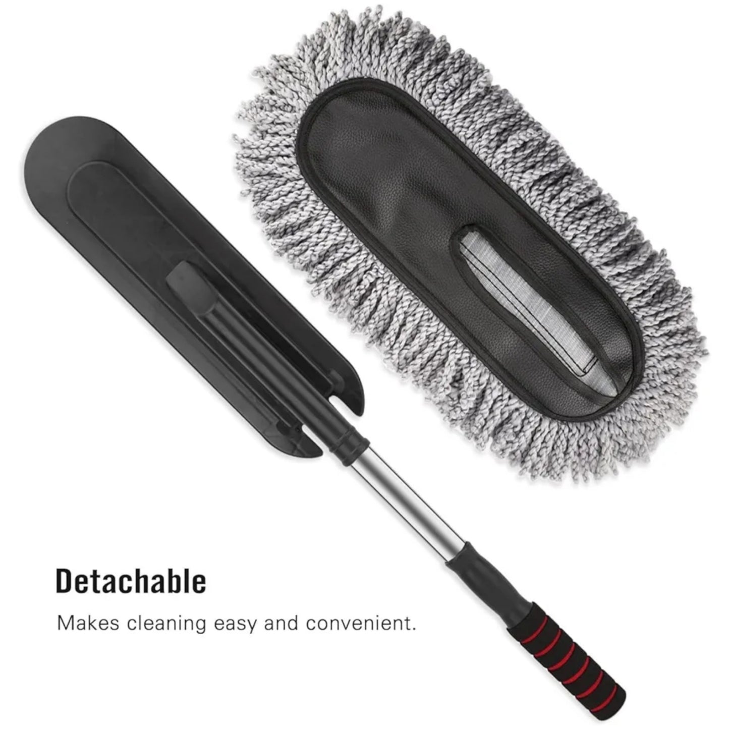 Premium Microfiber Car Duster with Stainless Steel Extendable Handle
