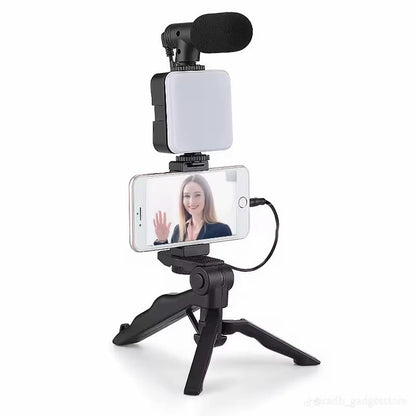 AY-49 Professional 4-in-1 Vlogging & Video-Making Kit for Smartphones