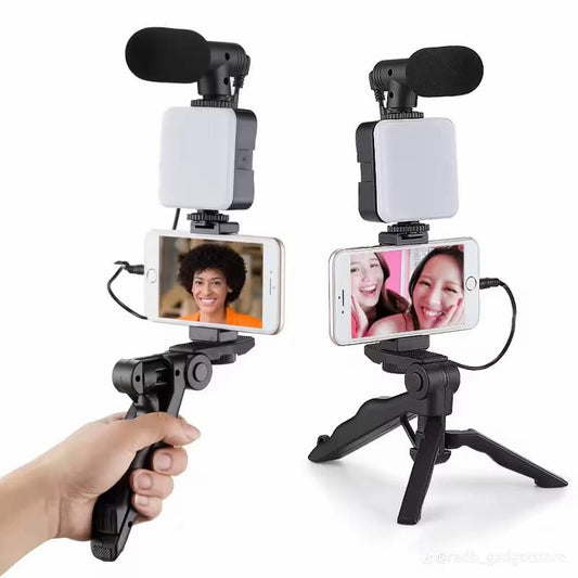AY-49 Professional 4-in-1 Vlogging & Video-Making Kit for Smartphones