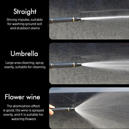 High Pressure Adjustable Rotary Water Spray Gun Nozzle for Car Wash & Garden