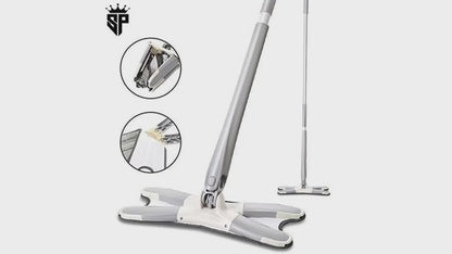 Premium X-Type Self-Wringing 360° Rotatable Floor Cleaning Mop