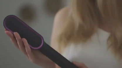 Premium Electric Hair Straightener Brush & Ceramic Hot Comb