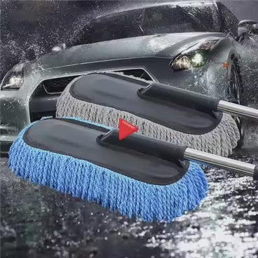 Premium Microfiber Car Duster with Stainless Steel Extendable Handle